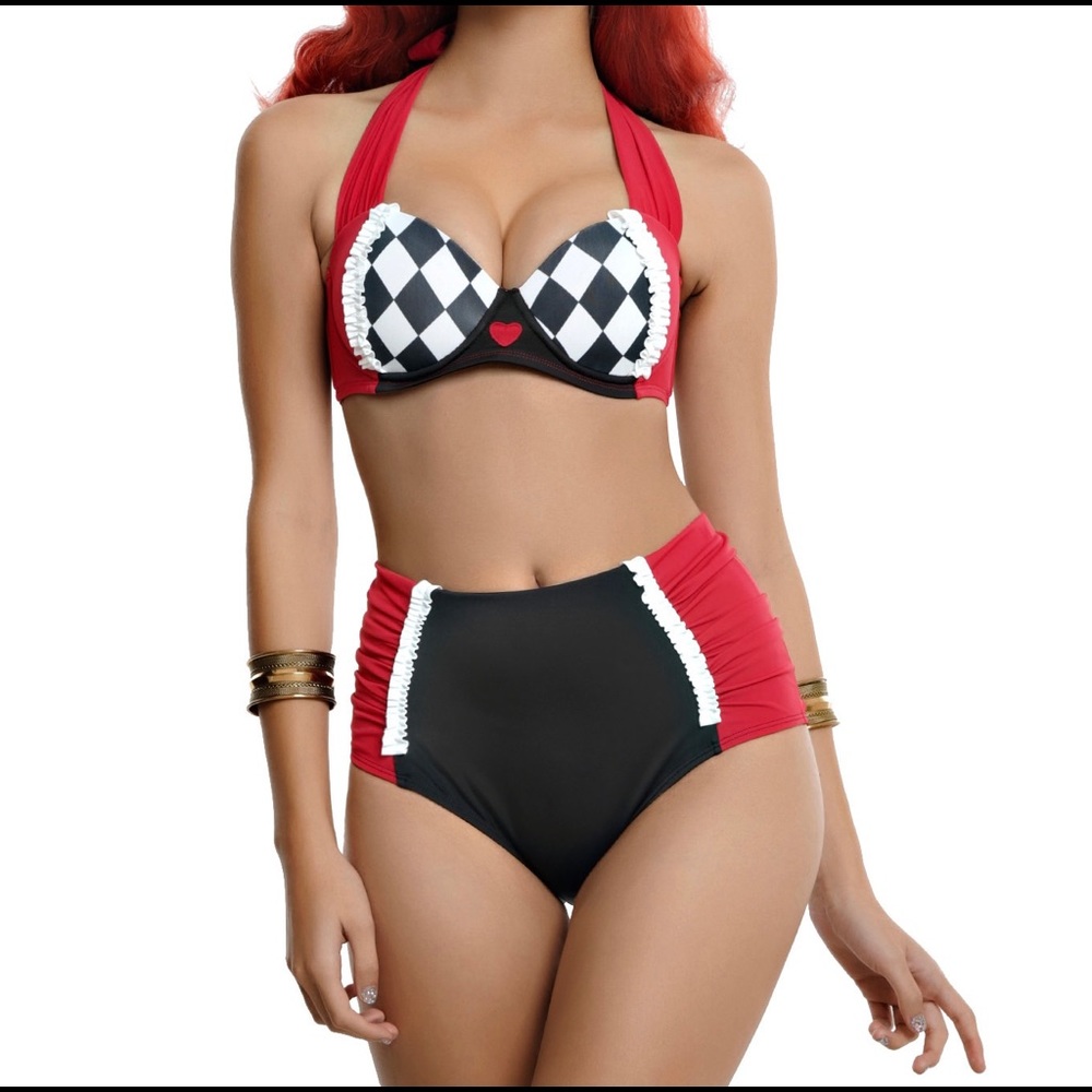 DISNEY ♥️Alice in Wonderland/Harley Quinn swimwear